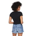 thumbnail image 3 of No Boundaries Women's Rib Baby Tee, 3 of 6