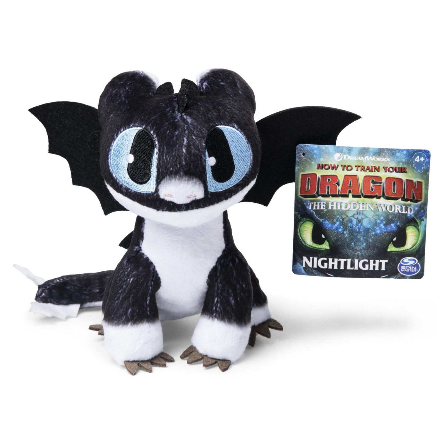 DreamWorks Dragons, Nightlight 8-inch Premium Plush Dragon, for Kids ...