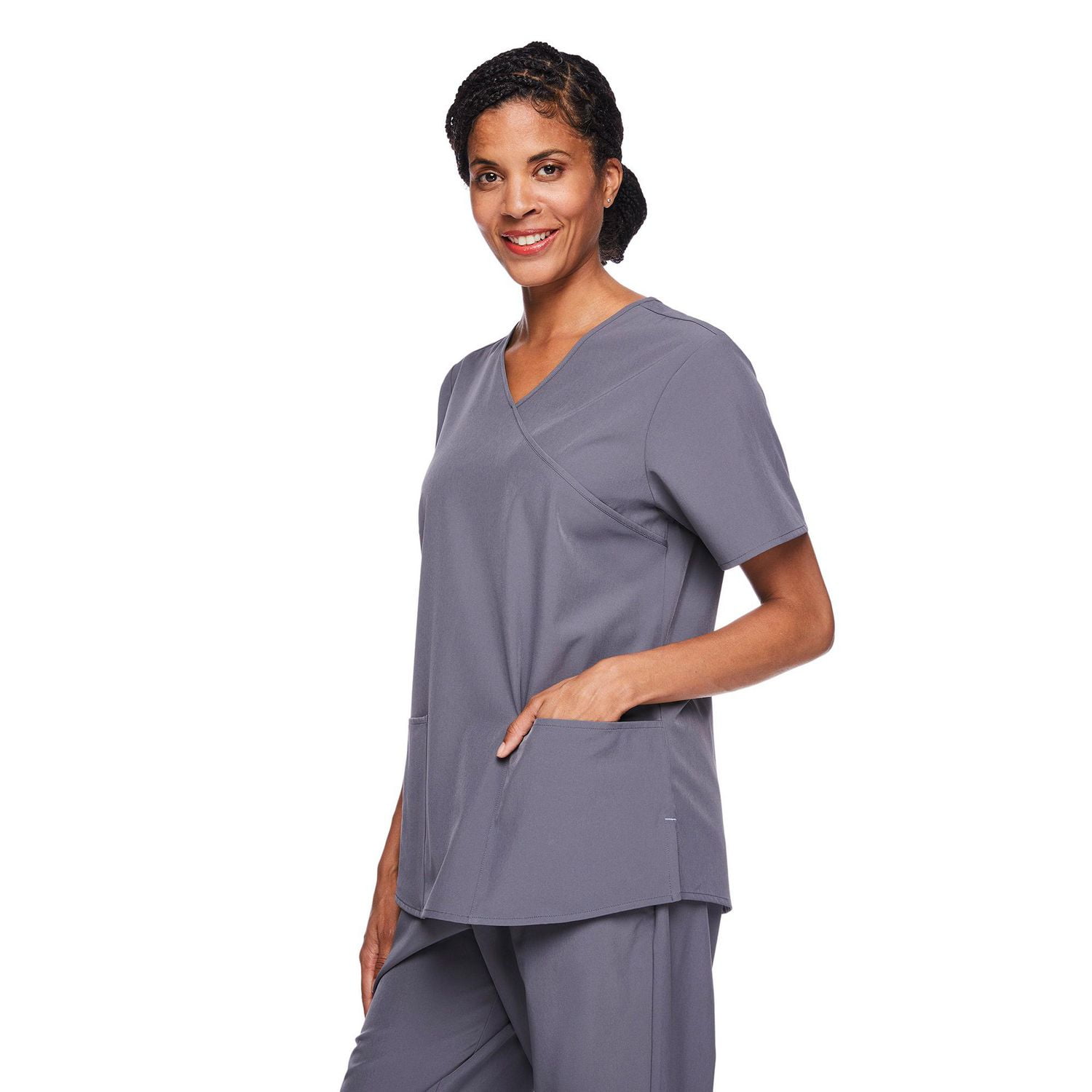 Haut d’uniforme médical drapé George pour femmes - Exclusivement en ligne