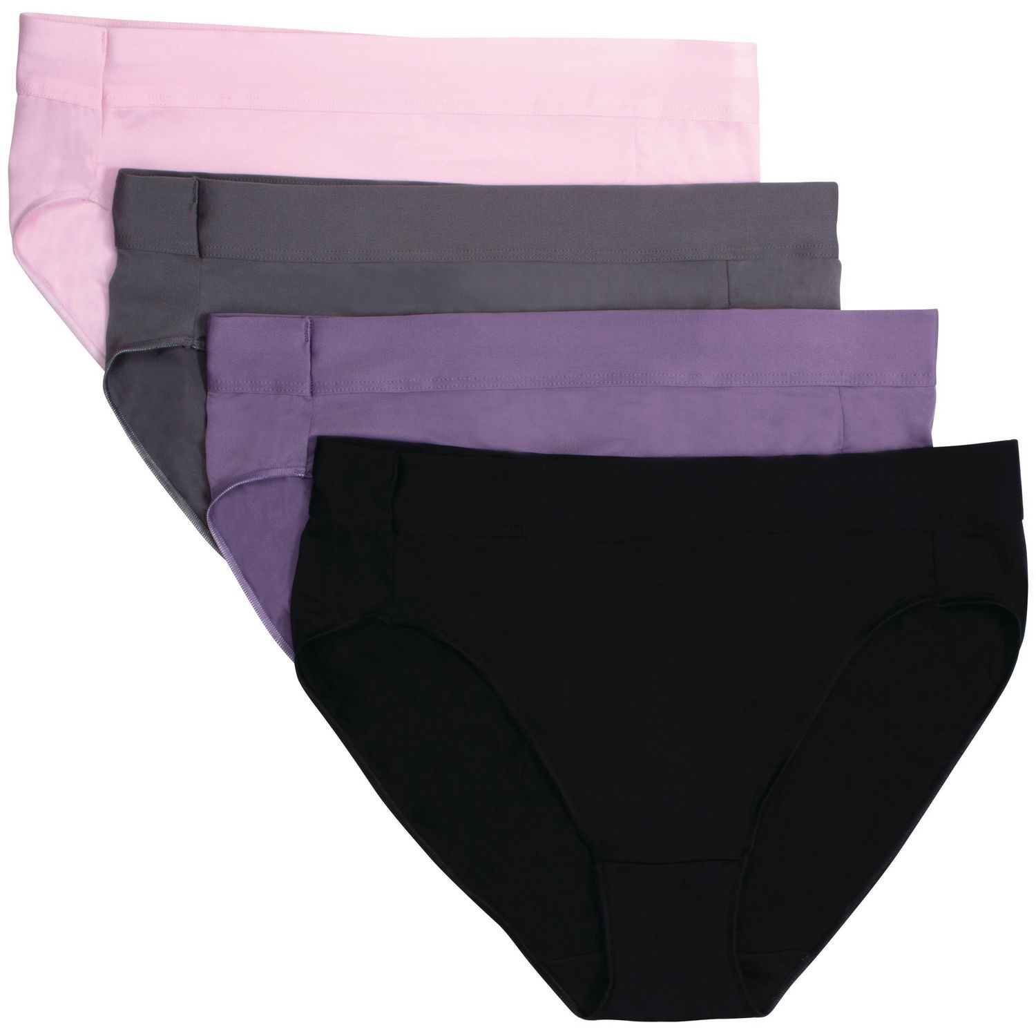 Hanes Womens Smoothing Brief With Tummy Control Panel 4-Pack, 2XL 