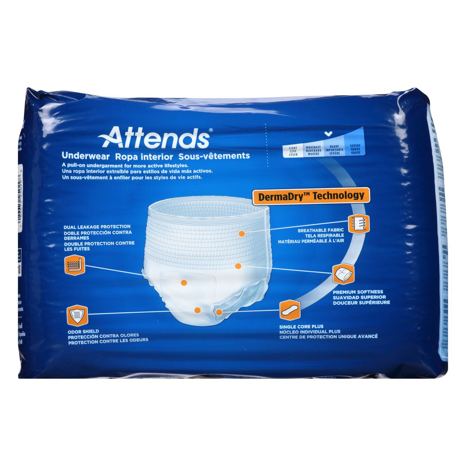 Attends Protective Underwear Regular Absorbency Medium 20 Count APV20 by  Attends Healthcare