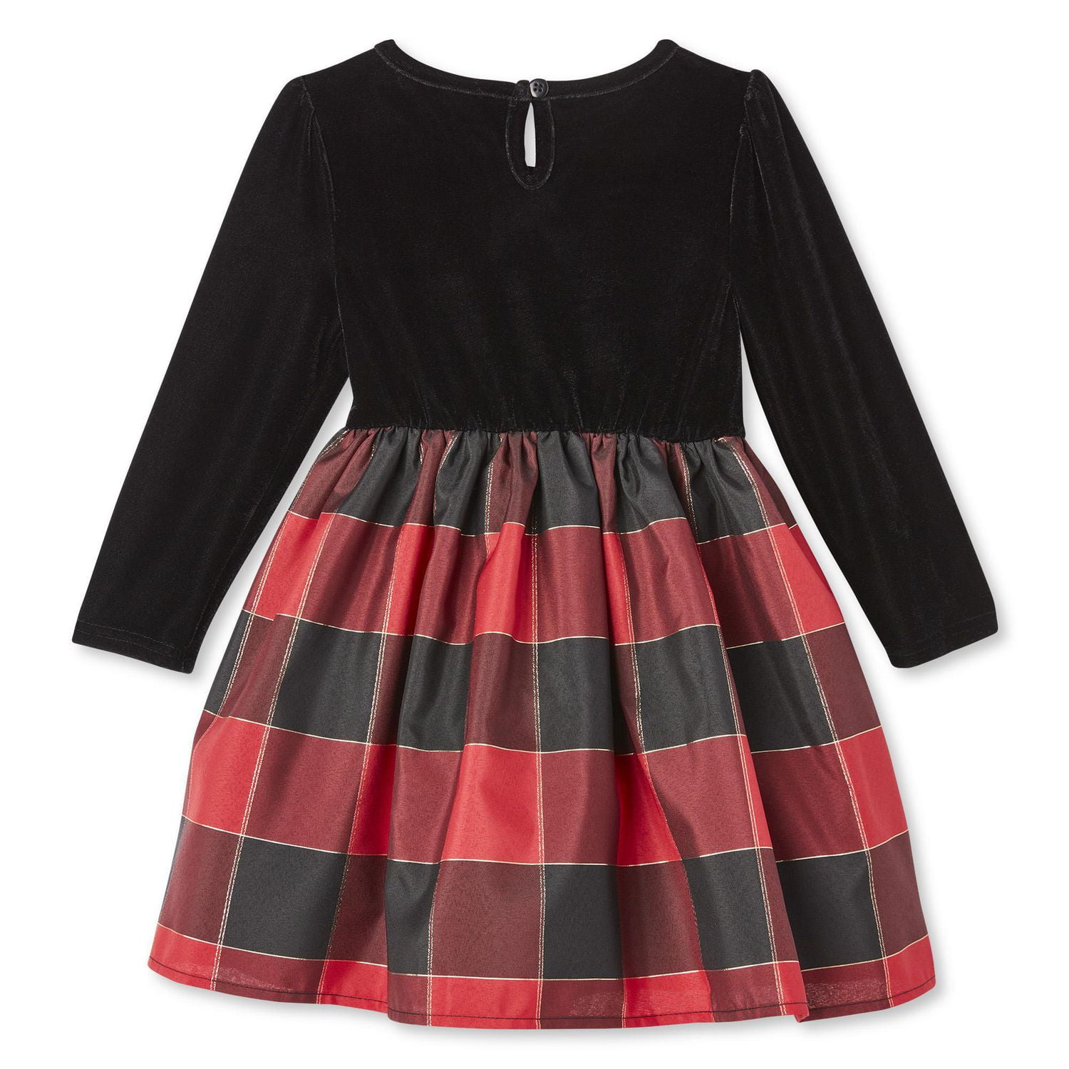 Robe en velours à carreaux George pour petites filles