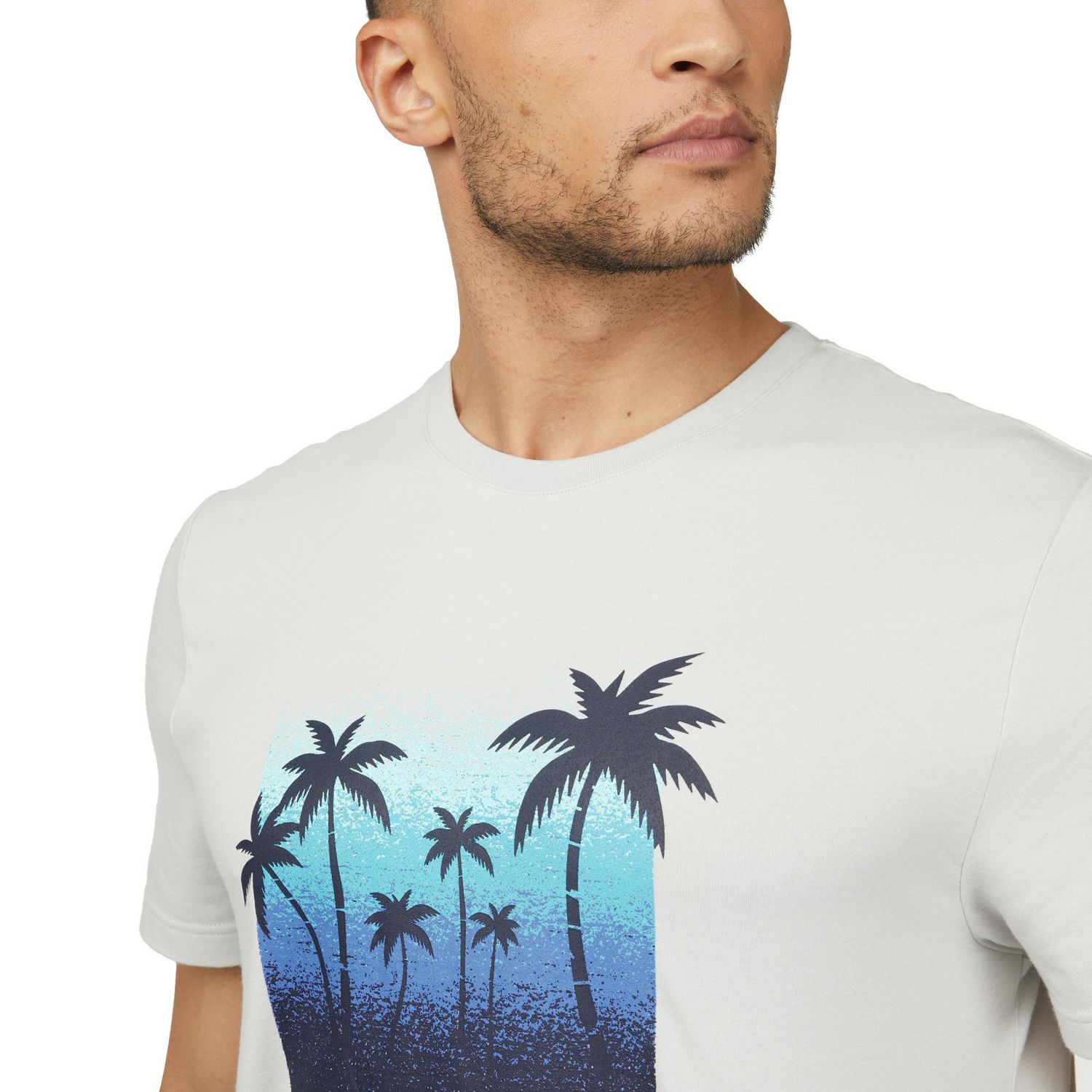 T shirt manches courtes imprim palmiers pour homme Mexx