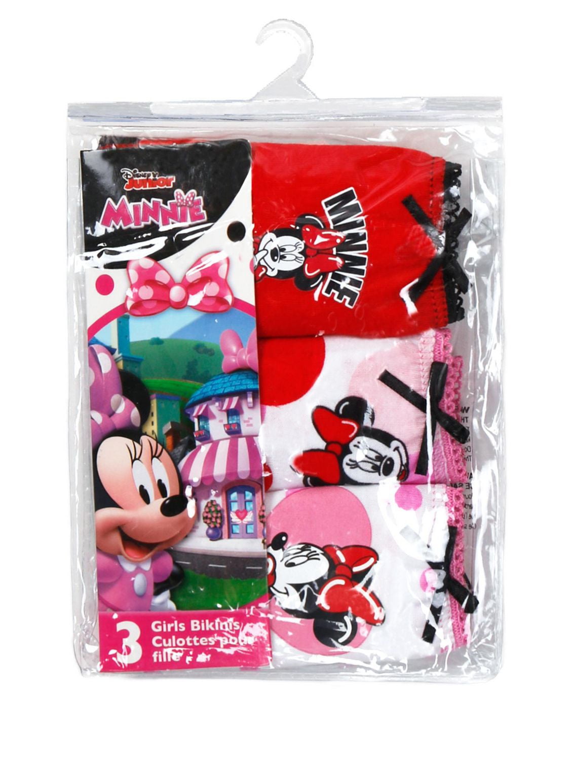Minnie Mouse three pack  underwear for girls