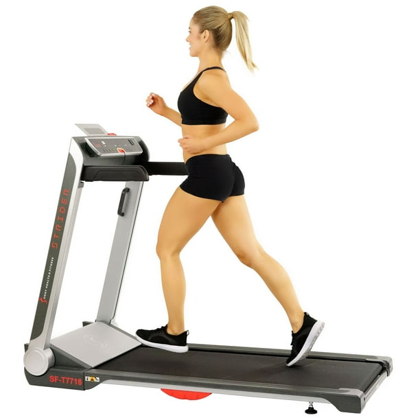 Tapis de course Sunny Health & Fitness Strider avec une planche LoPro de 50 cm de large