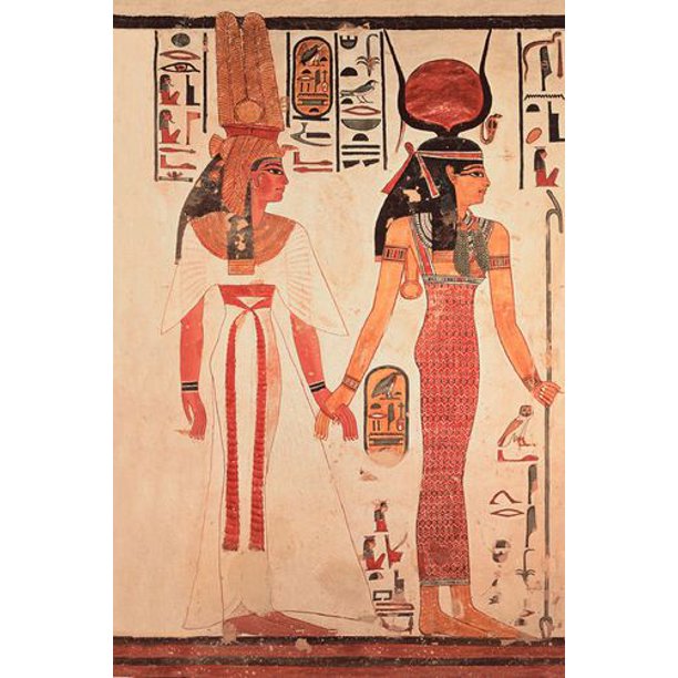 Nefertari précédée de la Déesse Isis