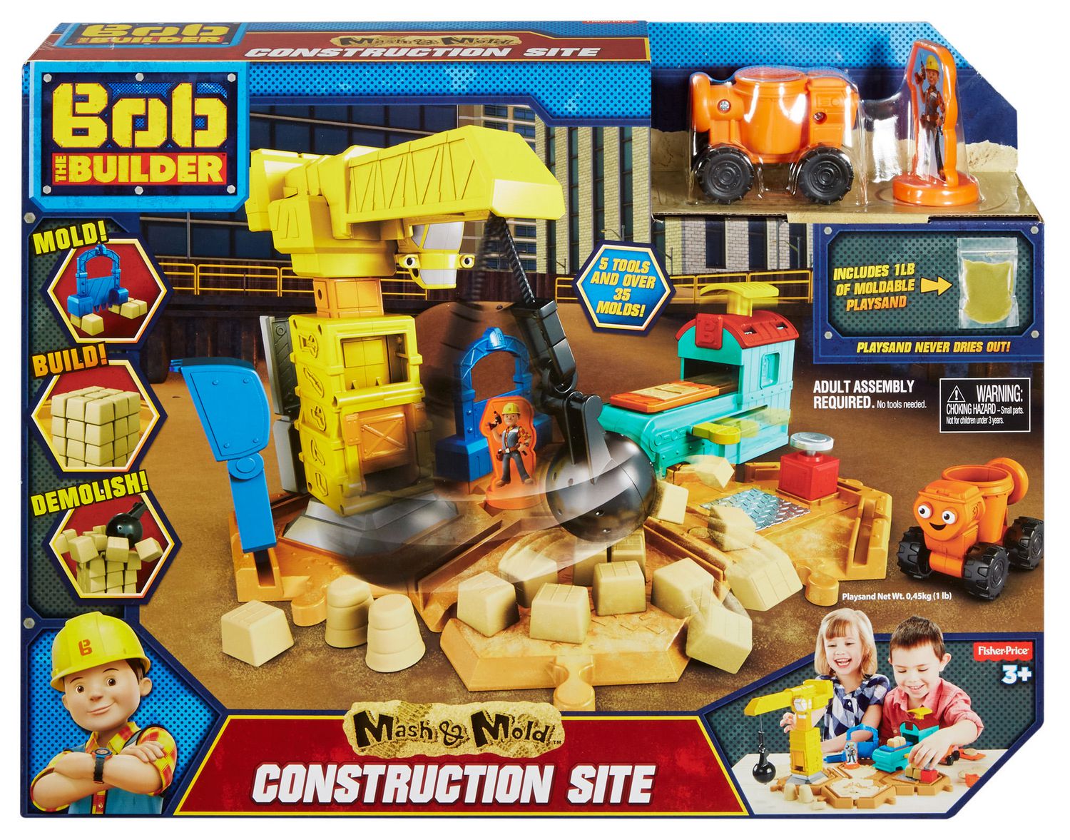 Fisher Price Bob The Builder Mash Mold Construction Site Playset