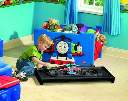 Thomas train bed with toy clearance box