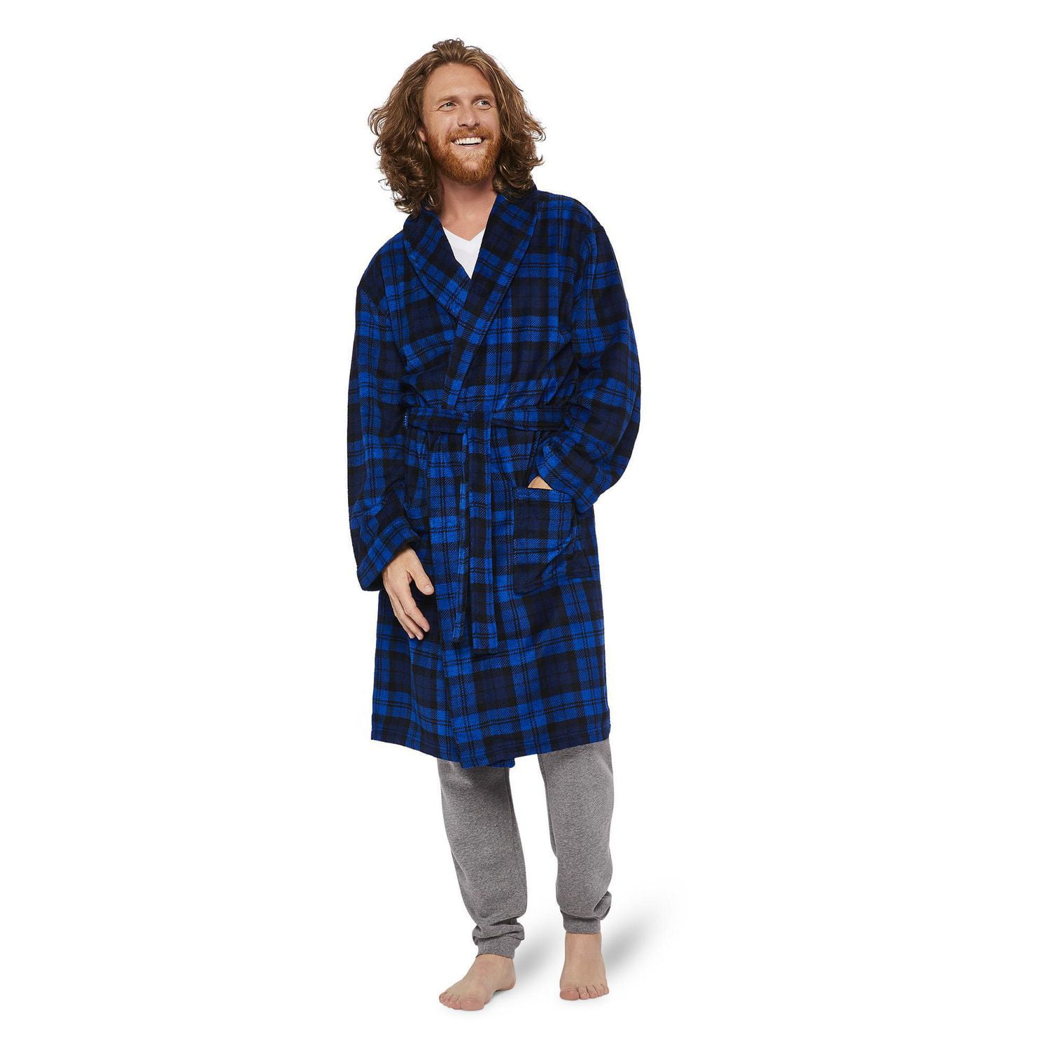 Robe de chambre en molleton George pour hommes