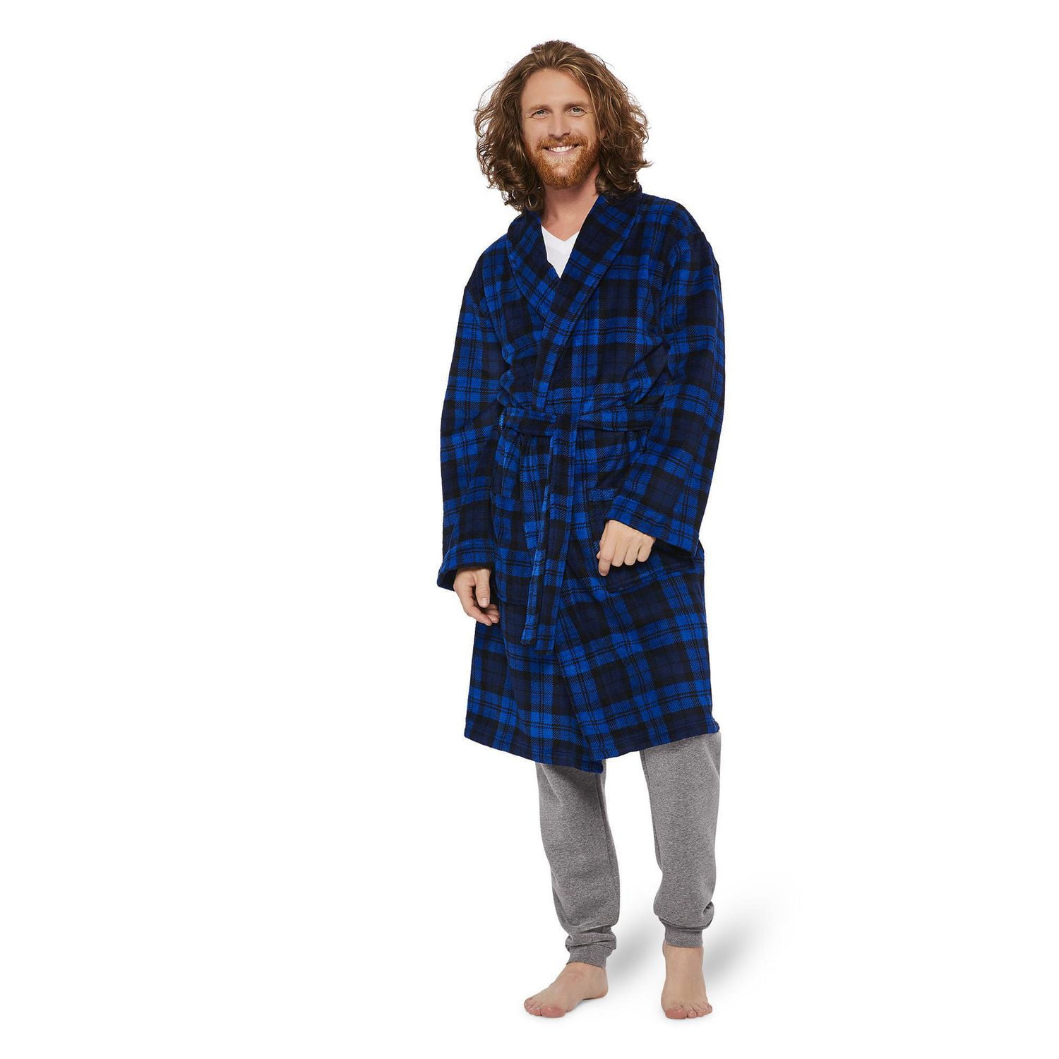 Robe de chambre en molleton George pour hommes