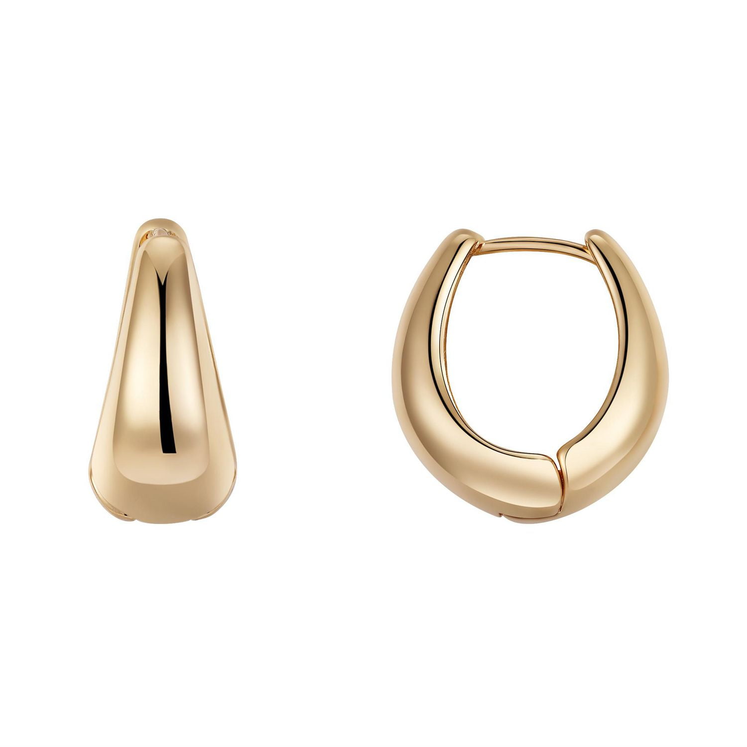 Luxury Designs Gold Plated Polished Hoops