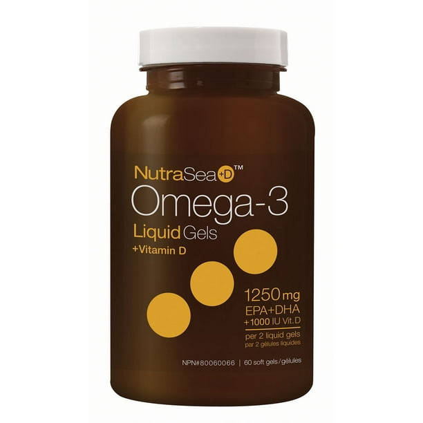 NutraSea Omega3 + Vitamin D Liquid Gels Walmart.ca
