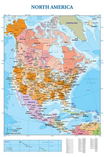 Eurographics Map of North America | Walmart Canada