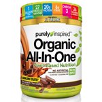 Purely Inspired Organic All In One | Meal Replacement Shake, Vegan Protein Powder | Plant Based Protein Powder for Women & Men | Organic Protein Powder | Vegan Friendly, Chocolate (10 Servings)
