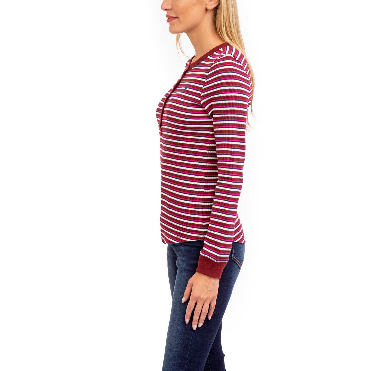 U.S. Polo Assn Women's Stripe Henley