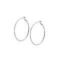 thumbnail image 1 of Luxury Designs Rhodium Plated Diamond Cut Round  45mm Hoops, 1 of 1