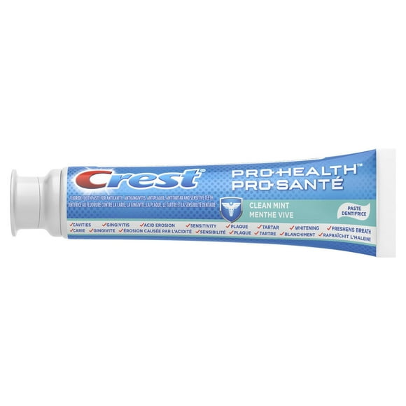 Crest Pro-Health Smooth Formula Toothpaste, Clean Mint Paste, 130 mL