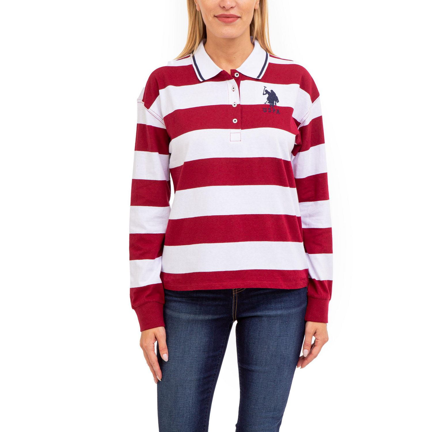 U.S. Polo Assn Women's Rugby Shirt