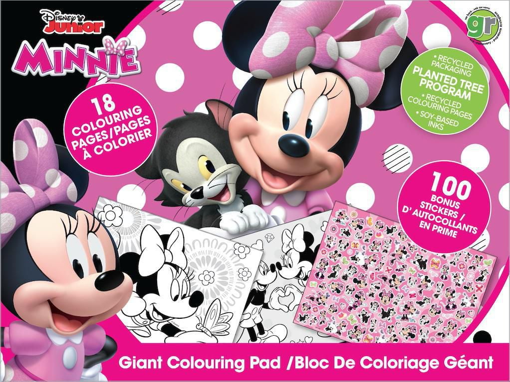 Disney Minnie Giant Coloring Pad With Sticker Walmart Canada