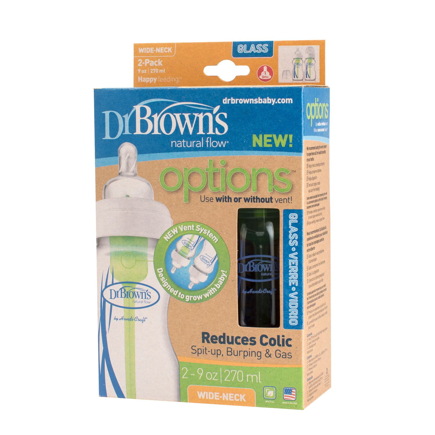 Dr. Brown's Options WideNeck Glass Bottle Walmart Canada