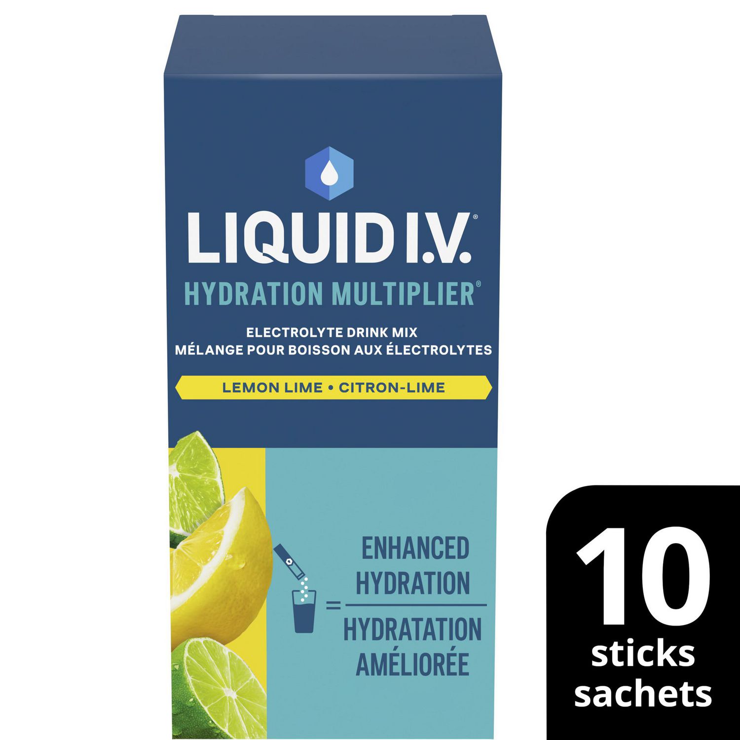 Mélange pour Boisson aux Électrolytes Liquid I.V. Hydration Multiplier Citron-Lime