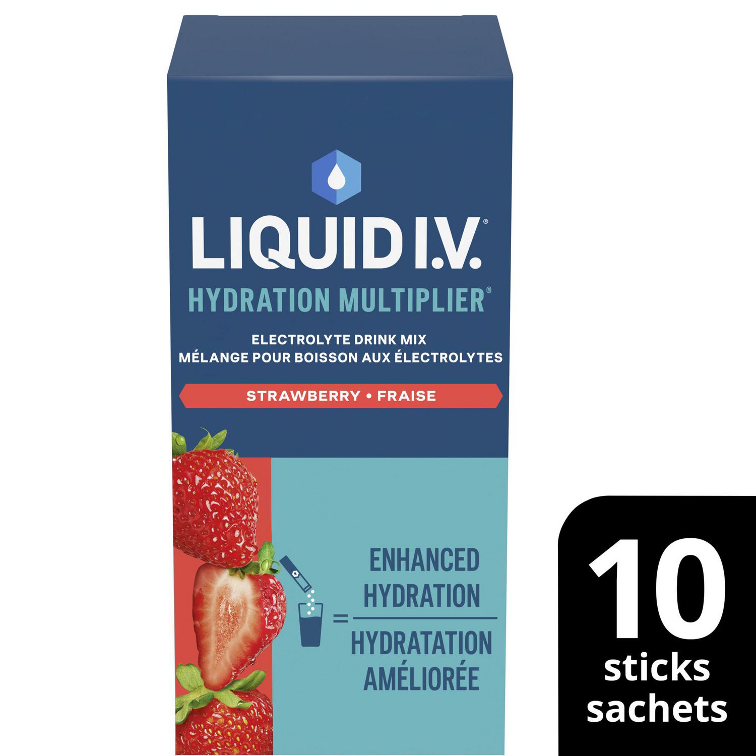 Liquid I.V. Strawberry Hydration Multiplier Electrolyte Drink Mix