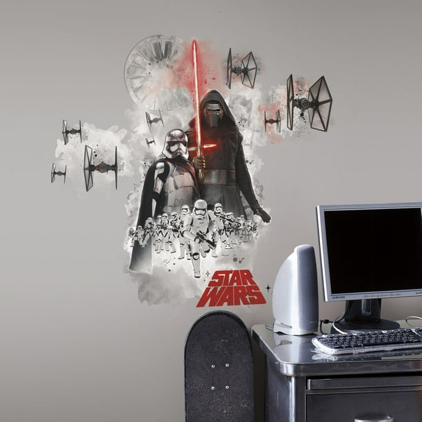 Autocollant de décoration murale « Star Wars EP VII Villians Burst » de RoomMates
