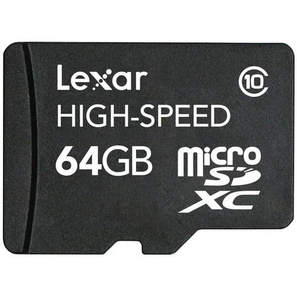 LEXAR mobile SDHC 64GB Carte mémoire Micro Class 10 Haute Vitesse