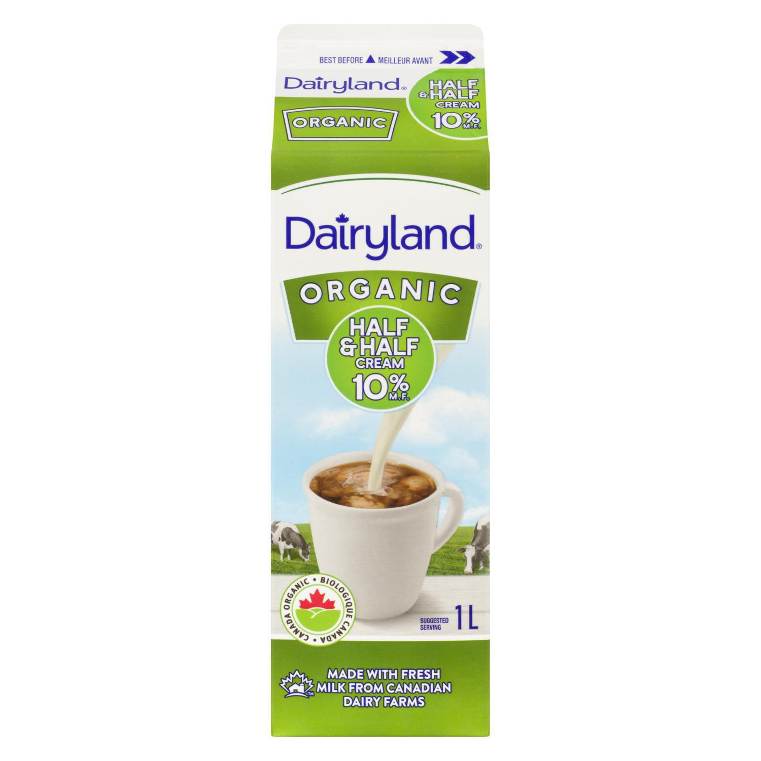Dairyland 10 Half Half Organic Cereal Cream Walmart Canada