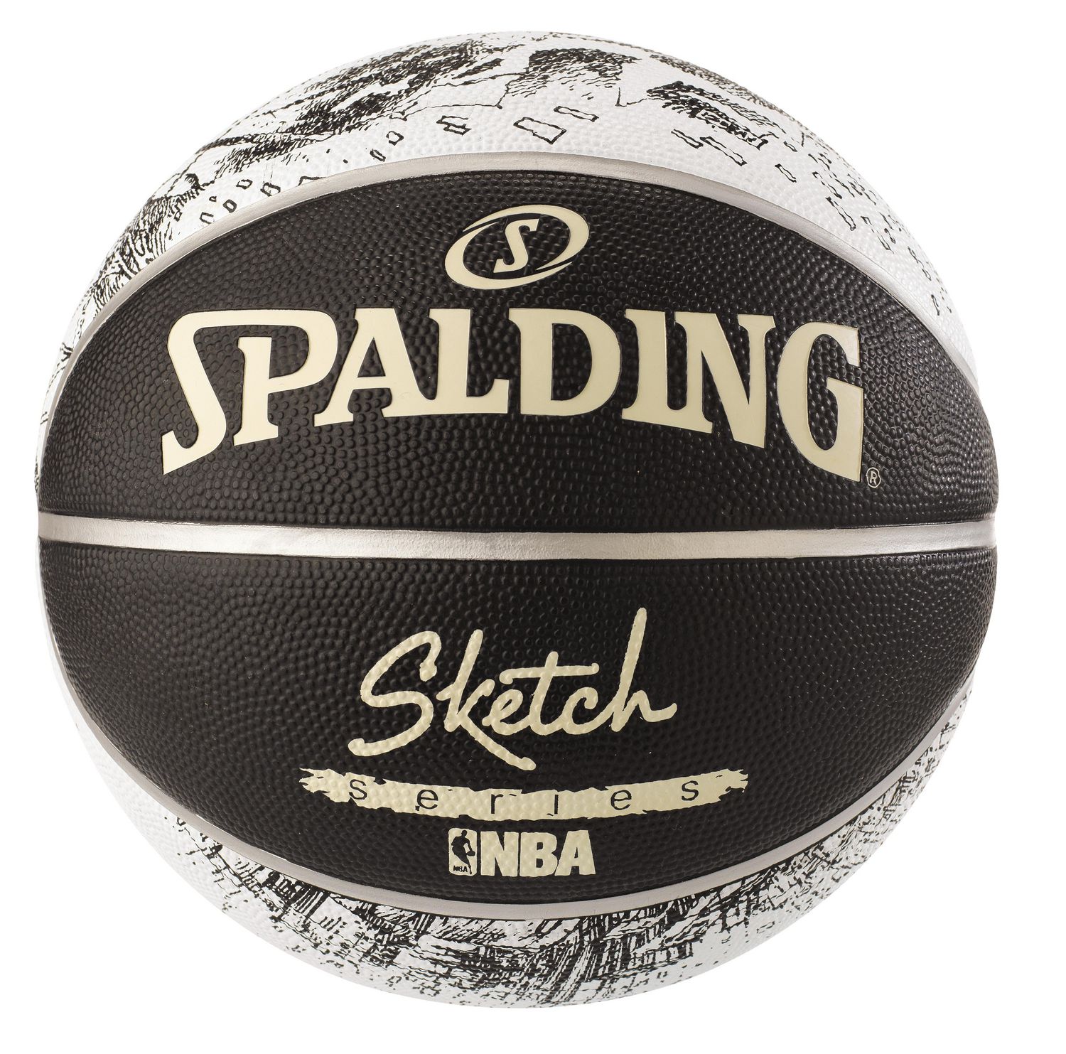 Spalding NBA Sketch Series Black/White Ball size 7 | Walmart Canada