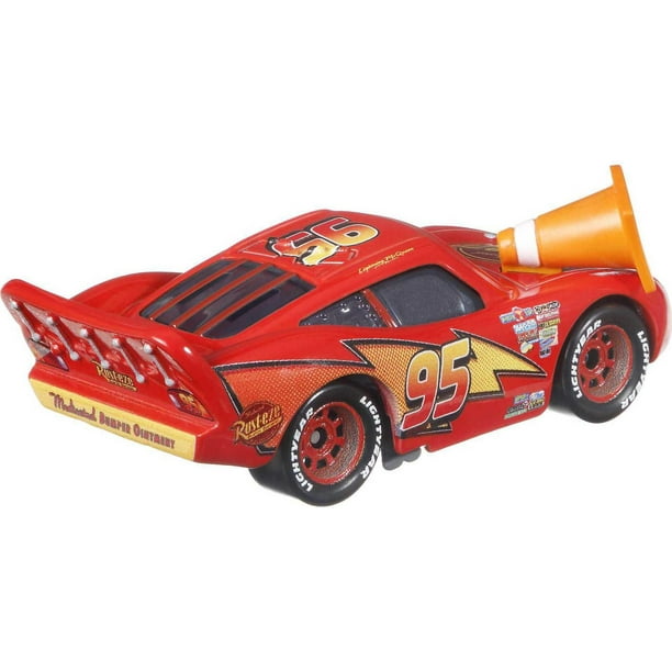 Disney Pixar Cars Lightning McQueen with Cone Vehicle 