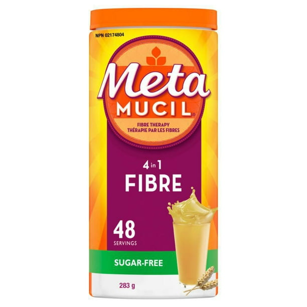 Fibres Metamucil MultiSanté 3 en 1 Supplément de fibres en poudre, mouture originale 283g