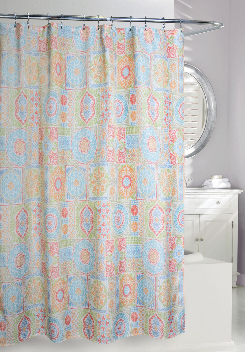 MODA AT HOME VALLHARA FABRIC SHOWER CURTAIN Walmart Canada