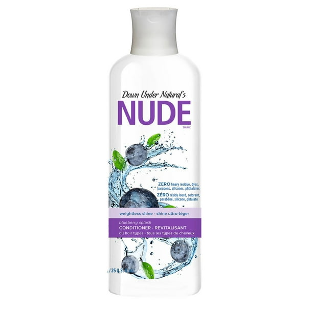 Revitalisant shine ultra-léger Nude de Down Under Natural's aux bleuets