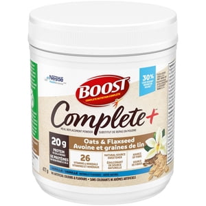 BOOST COMPLETE+ Vanilla Oats & Flaxseed Meal Replacement Powder 477 g