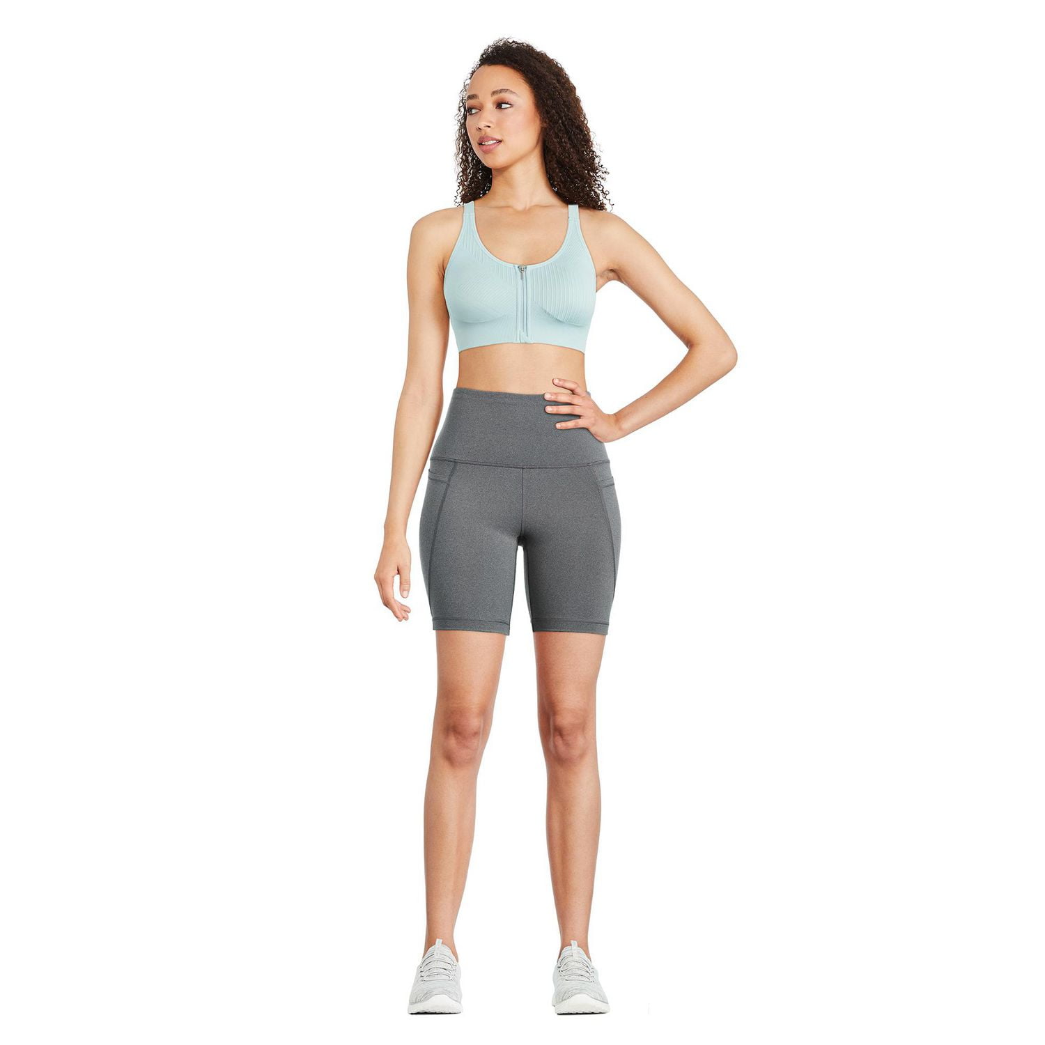 Soutien-gorge sport zippé Athletic Works pour femmes