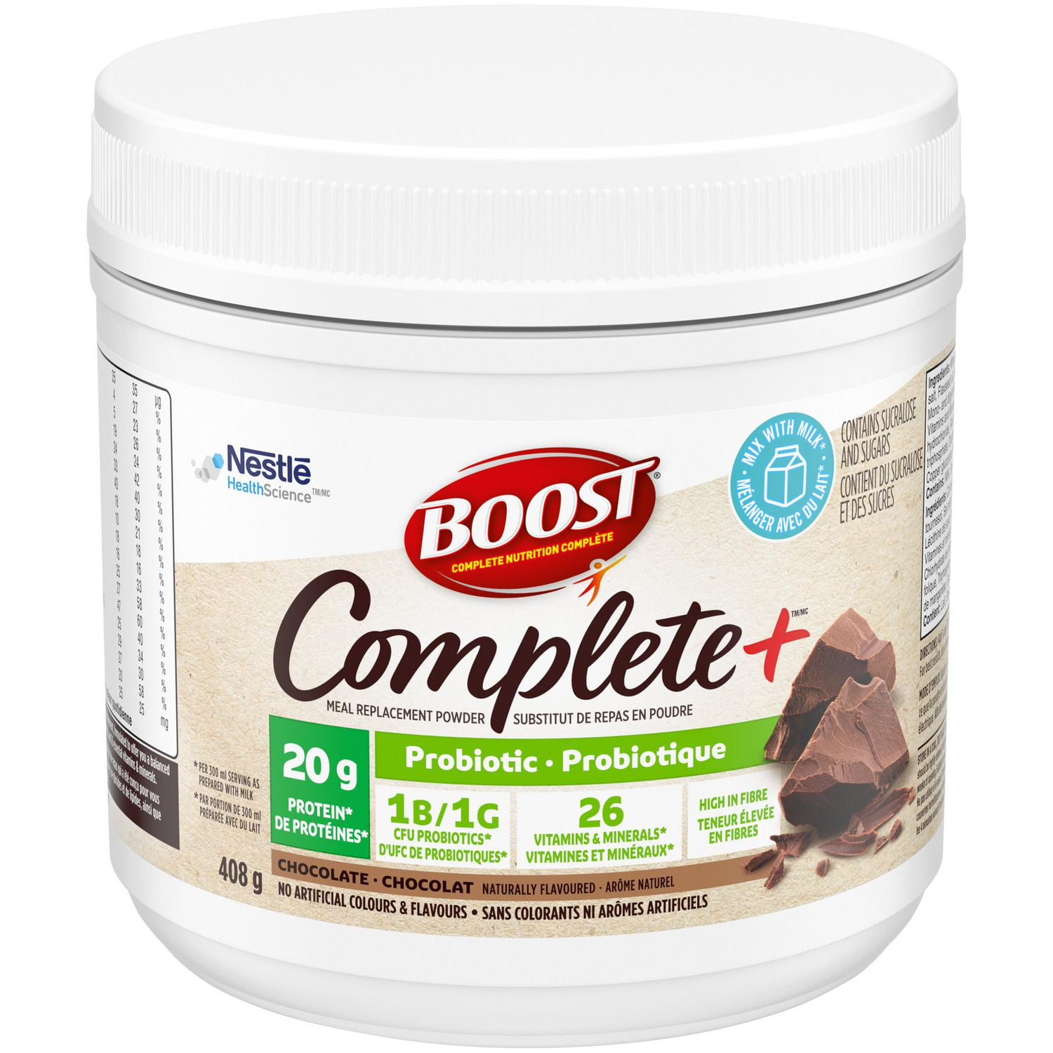 BOOST COMPLETE+ Chocolate Probiotic Meal Replacement Powder Walmart