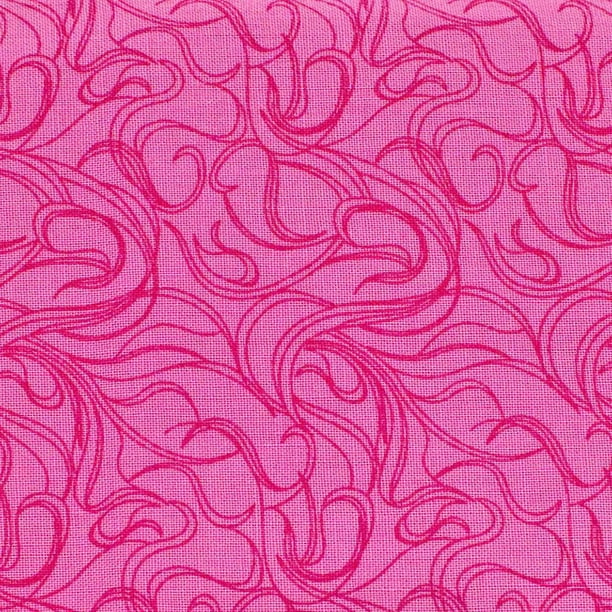 Fabric Creations feuilles rose tissu pré-coupé 1⁄2 verge de large