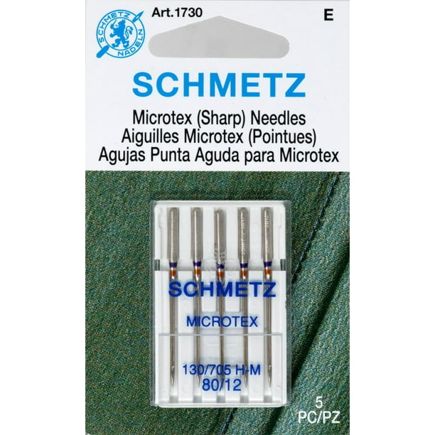 Aiguilles Schmetz® Microtex (Sharp) Taille 80/12 