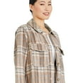 thumbnail image 2 of George Women's Brushed Plaid Shacket, 2 of 6
