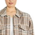 thumbnail image 4 of George Women's Brushed Plaid Shacket, 4 of 6