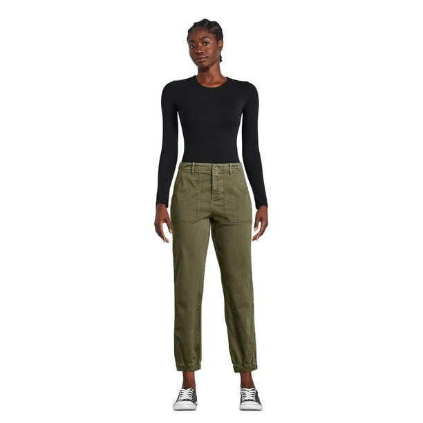 me Women's Cuffed Utility Pants - Sage Green - Size 12