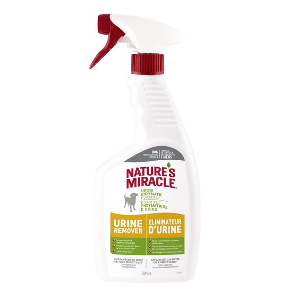 Nature's Miracle Dog Urine Remover Enzymatic Formula Dog Stain and Odour Remover, 709ML