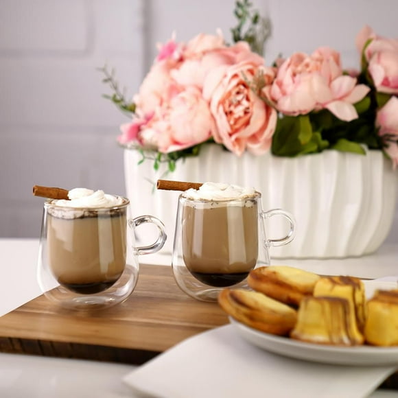 Double Double Loop Coffee Cup, 275 ml Set of 2