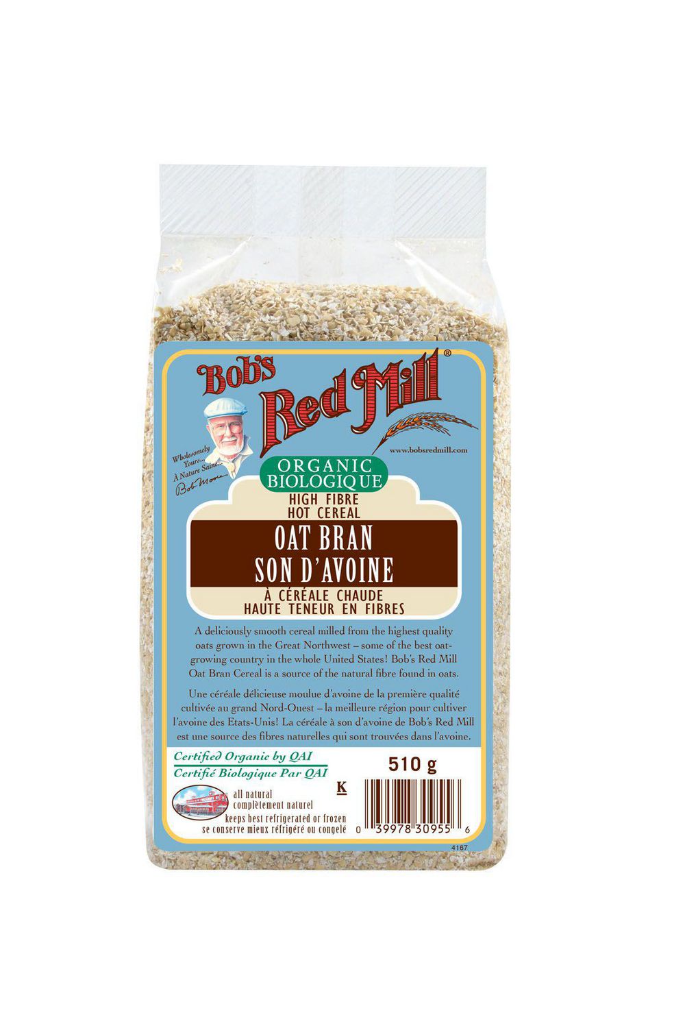 Bob's Red Mill Organic High Fibre Oat Bran Hot Cereal Walmart Canada