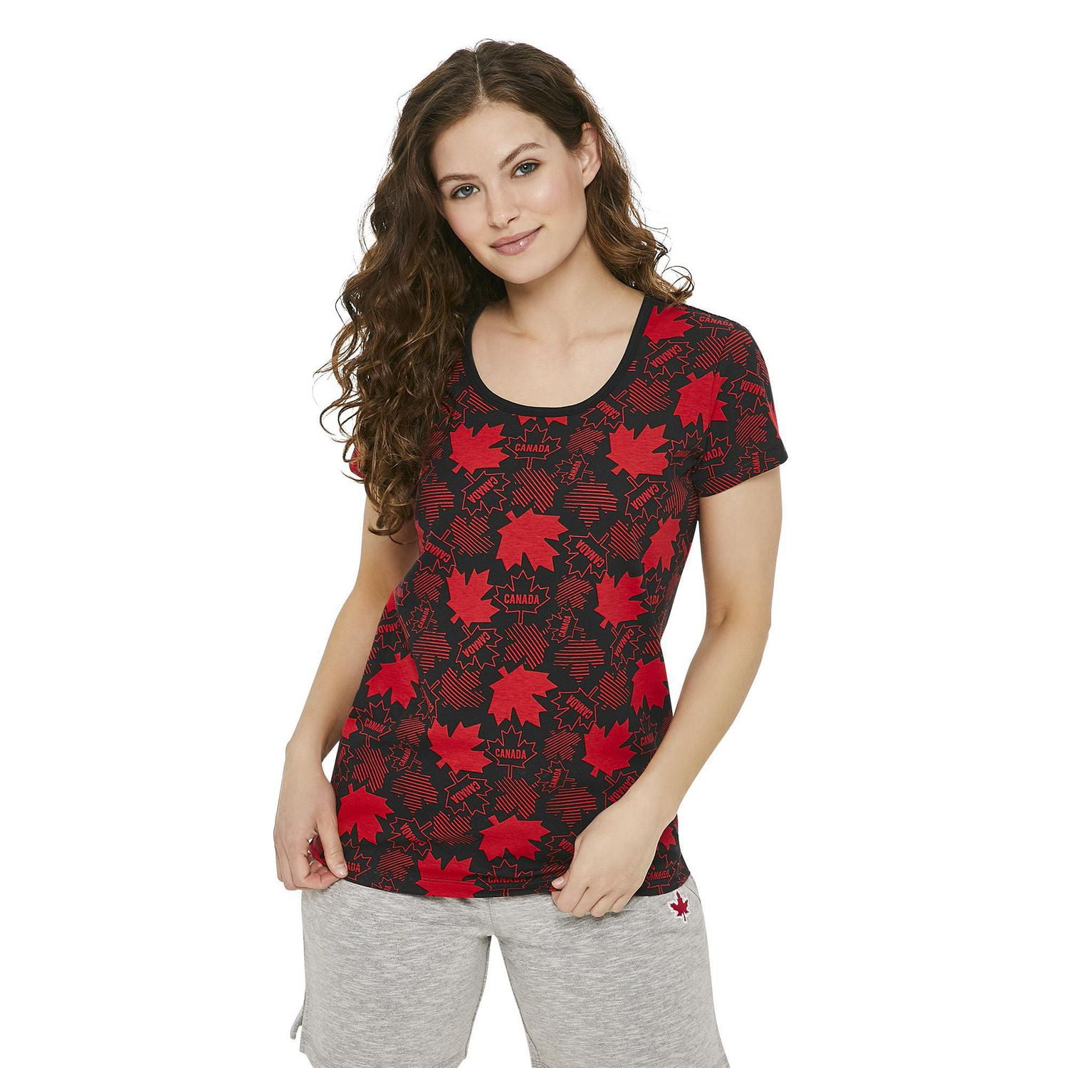 George Women's Printed Canada Day Tee | Walmart Canada