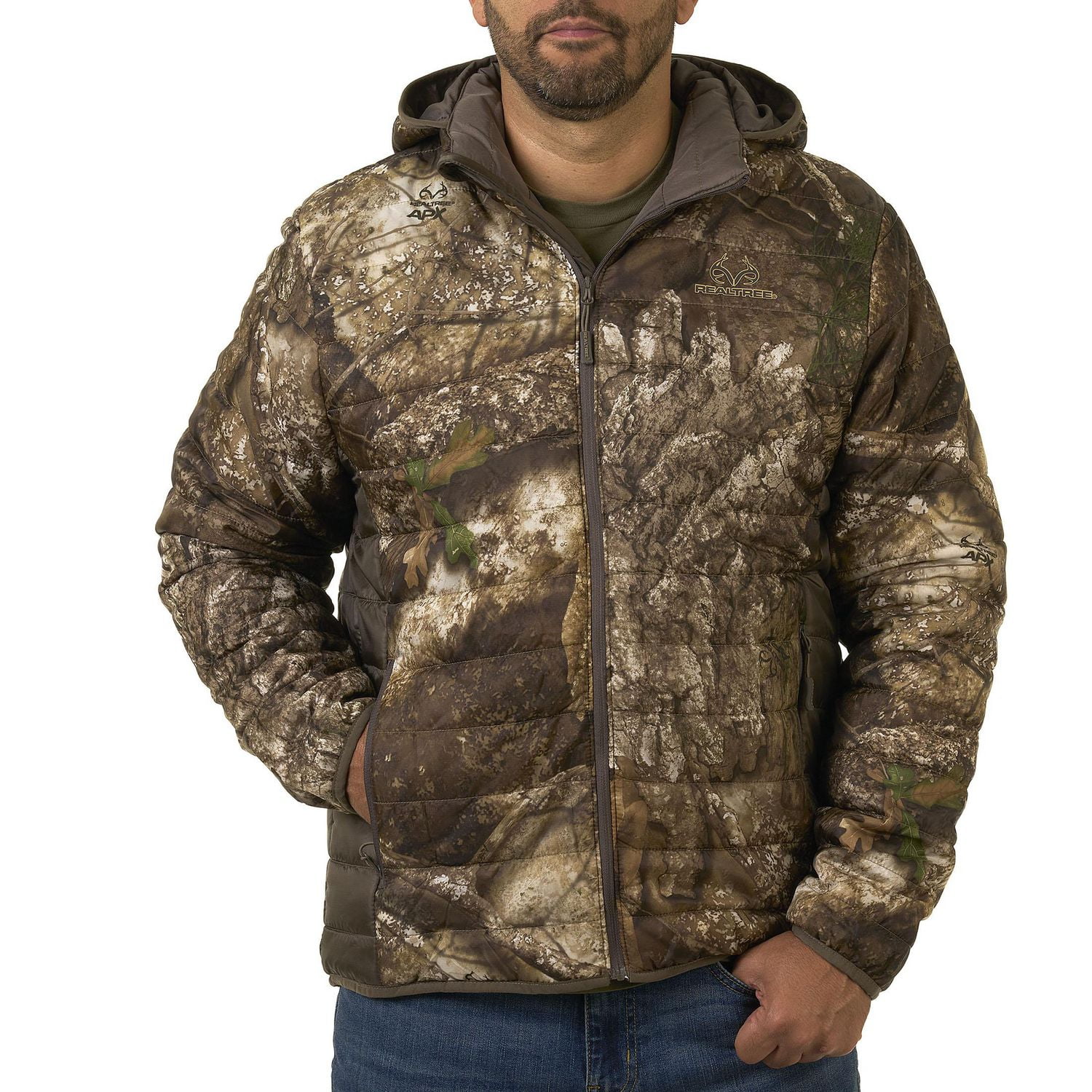 Realtree APX Men s Puffer Jacket Sizes M 2XL Walmart