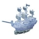 Casse-tête 3D cristallin de bateau pirate (transparent) – image 1 sur 1