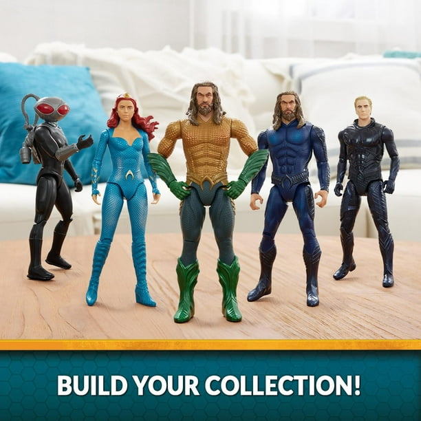 DC Comics, Figurine articulée Aquaman, 10 cm, 2 accessoires, modélisation  minutieuse reproduisant le style du film, jouets de super-héros à  collectionner