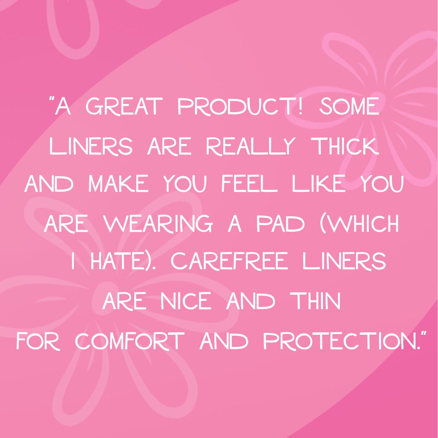 Carefree Acti-Fresh Body Shape Panty Liners Long Pack of 92 Liners
